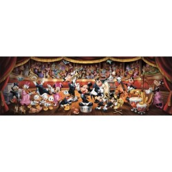 CLEMENTONI - Compact 1000 pieces Panorama - Disney Orchestra