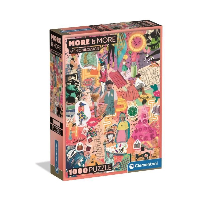 CLEMENTONI - Compact 1000 pieces - More is more - Fashion & Design CLEMENTONI - Compact 1000 pieces - More is more - Fashion & Design