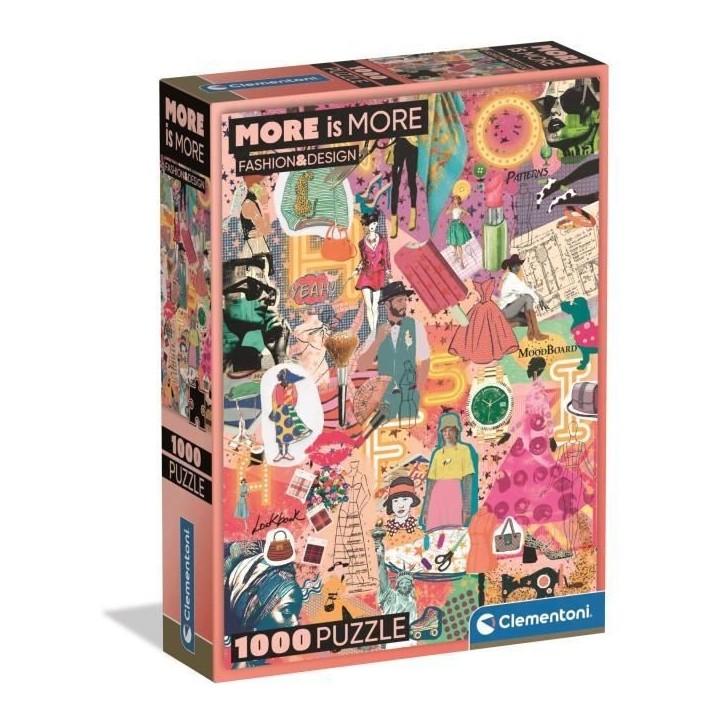 CLEMENTONI - Compact 1000 pieces - More is more - Fashion & Design CLEMENTONI - Compact 1000 pieces - More is more - Fashion & Design