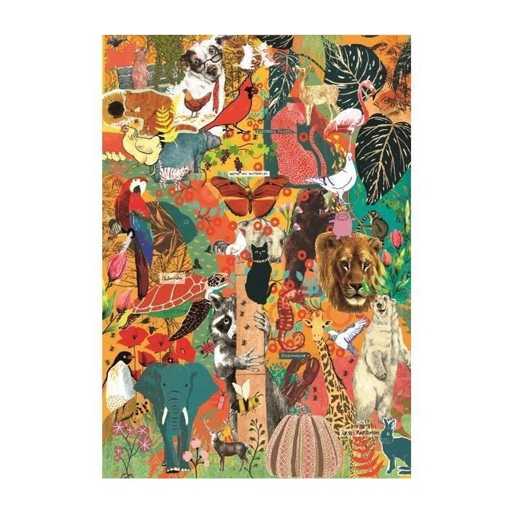 CLEMENTONI - Compact 1000 pieces - More is more - Animals & Botanics CLEMENTONI - Compact 1000 pieces - More is more - Animals & Botanics