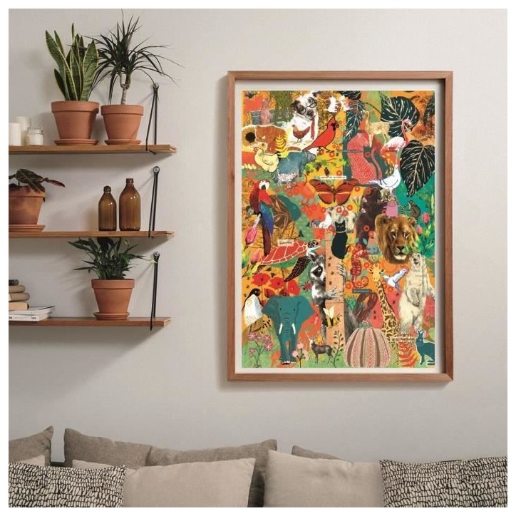 CLEMENTONI - Compact 1000 pieces - More is more - Animals & Botanics CLEMENTONI - Compact 1000 pieces - More is more - Animals & Botanics