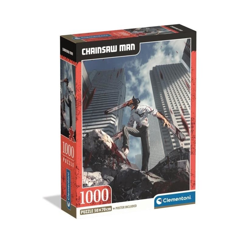 CLEMENTONI - Compact 1000 pieces - Chainsaw Man CLEMENTONI - Compact 1000 pieces - Chainsaw Man