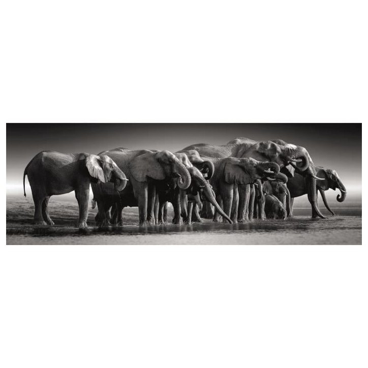 CLEMENTONI - Compact 1000 pieces Panorama - Herd of Giants CLEMENTONI - Compact 1000 pieces Panorama - Herd of Giants