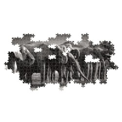 CLEMENTONI - Compact 1000 pieces Panorama - Herd of Giants