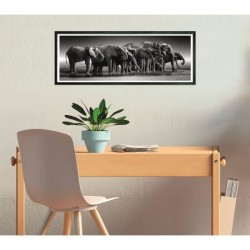 CLEMENTONI - Compact 1000 pieces Panorama - Herd of Giants