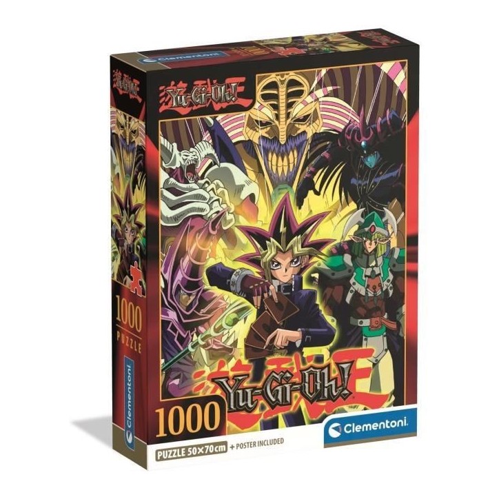 CLEMENTONI - Compact 1000 pieces - Yu-Gi-Oh! CLEMENTONI - Compact 1000 pieces - Yu-Gi-Oh!