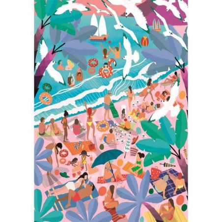 CLEMENTONI - Compact 1000 pieces - Sunday at the Beach