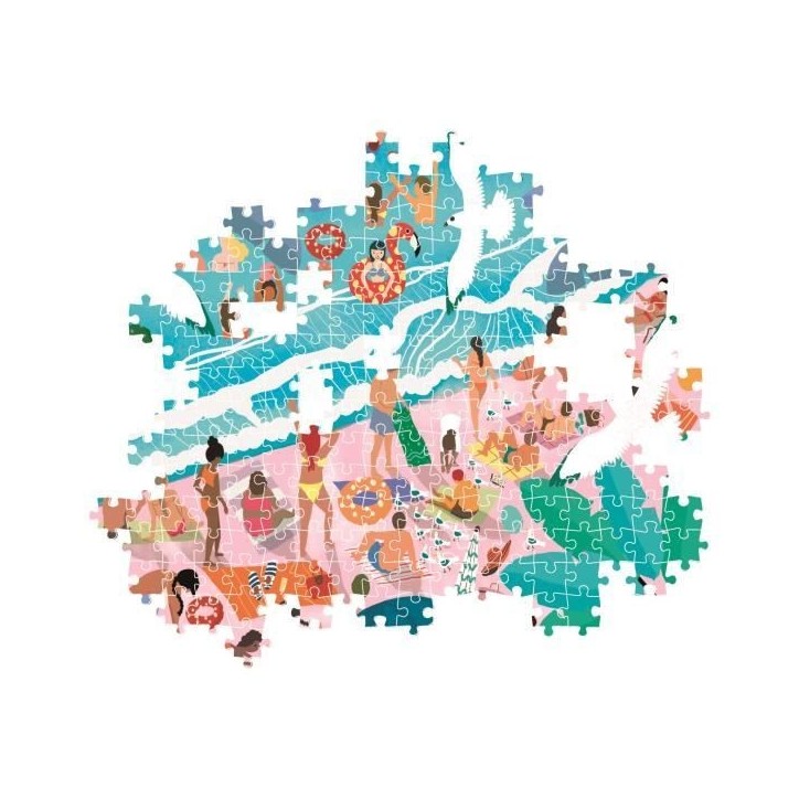 CLEMENTONI - Compact 1000 pieces - Sunday at the Beach CLEMENTONI - Compact 1000 pieces - Sunday at the Beach
