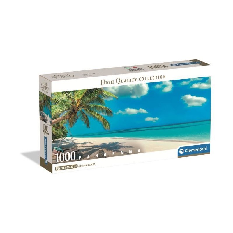 CLEMENTONI - Compact 1000 pieces Panorama - Swinging by the Oc CLEMENTONI - Compact 1000 pieces Panorama - Swinging by the Oc