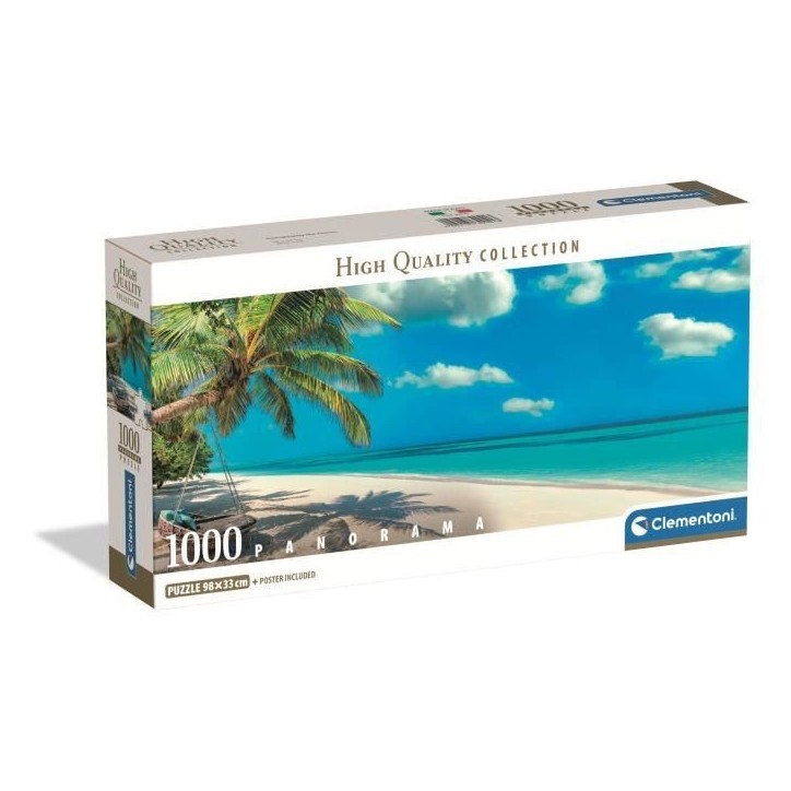 CLEMENTONI - Compact 1000 pieces Panorama - Swinging by the Oc CLEMENTONI - Compact 1000 pieces Panorama - Swinging by the Oc