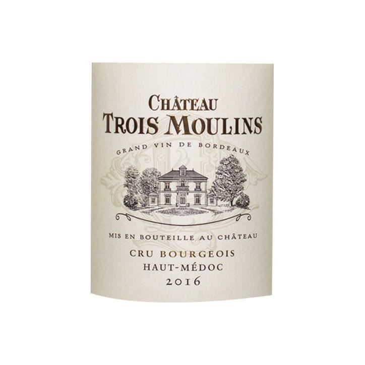 Château Trois Moulins 2016 Haut-Médoc Cru Bourgeois - Vin rouge de Bordeaux
