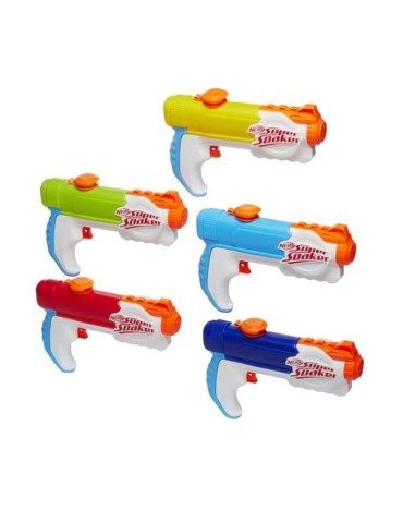 Pistolets a eau Nerf Super Soaker Multipack Piranha - Pack de 5 - Pour Enfants et Adultes - a partir de 6 ans