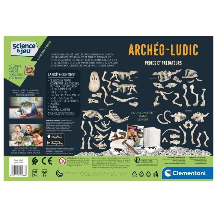 Clementoni - Science & Jeu - Archéo Ludic - Proies et Prédateurs Clementoni - Science & Jeu - Archéo Ludic - Proies et Prédateurs