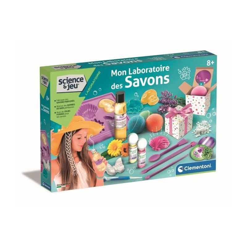Jeu de création de savons - CLEMENTONI - Mon laboratoire des savons - Jeu de création de savons - CLEMENTONI - Mon laboratoire des savons -