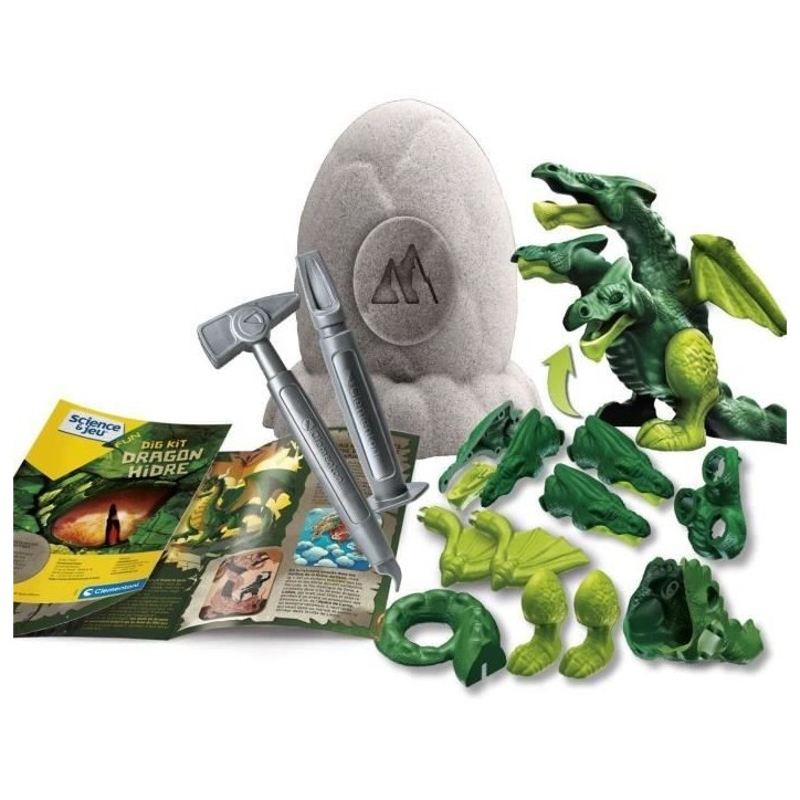 Clementoni - Sciences et Jeu - oeuf légendaire - Dragon a Trois Tetes