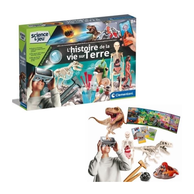 Clementoni - Sciences et jeu - L'histoire de la vie sur Terre - Réali Clementoni - Sciences et jeu - L'histoire de la vie sur Terre - Réali
