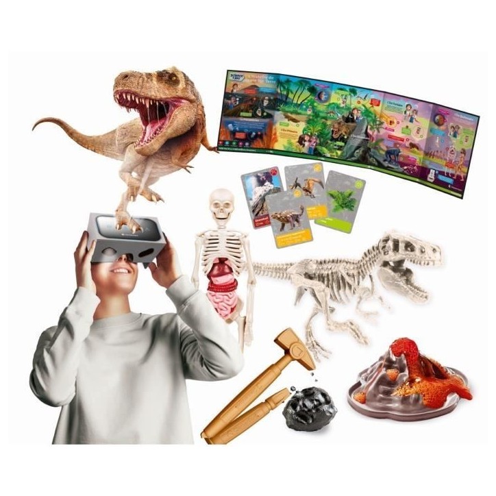 Clementoni - Sciences et jeu - L'histoire de la vie sur Terre - Réalité Virtuelle - Plus de 50 expériences - Fabriqué en Ita Clementoni - Sciences et jeu - L'histoire de la vie sur Terre - Réalité Virtuelle - Plus de 50 expériences - Fabriqué en Ita