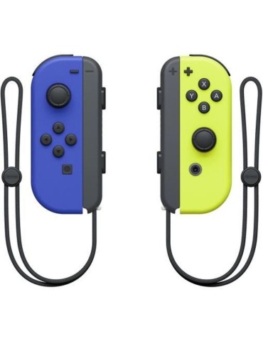 Paire de manettes Joy-Con Bleu & Jaune Néon pour Nintendo Switch