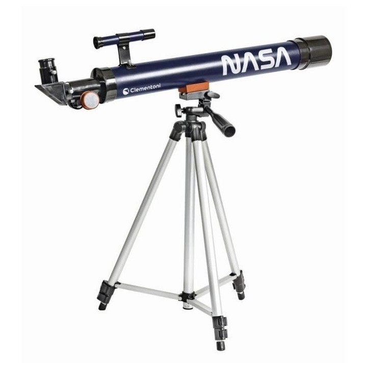 Clementoni - Science et jeau - Télescope NASA objetcif 50mm - Trépied extensible jusqu'a 127 cm