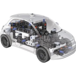 Clementoni - Coffret de construction Fiat 500 électrique - Applicatio