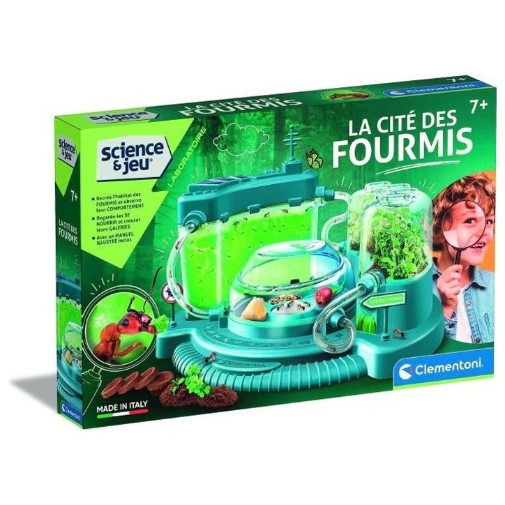 Clementoni - Sciences et Jeu - La cité des fourmis - Observatoire de fourmies - Fabriqué en Italie Clementoni - Sciences et Jeu - La cité des fourmis - Observatoire de fourmies - Fabriqué en Italie