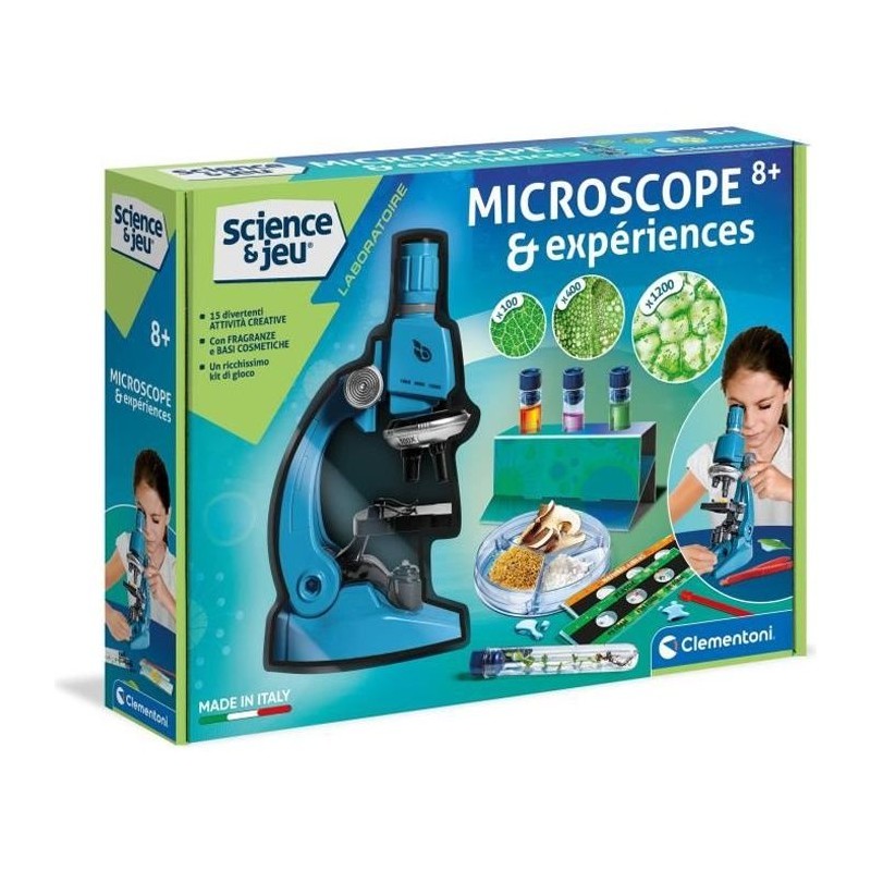 Clementoni - Sciences et Jeu - Super Microscope Professionnel - 8 ans Clementoni - Sciences et Jeu - Super Microscope Professionnel - 8 ans