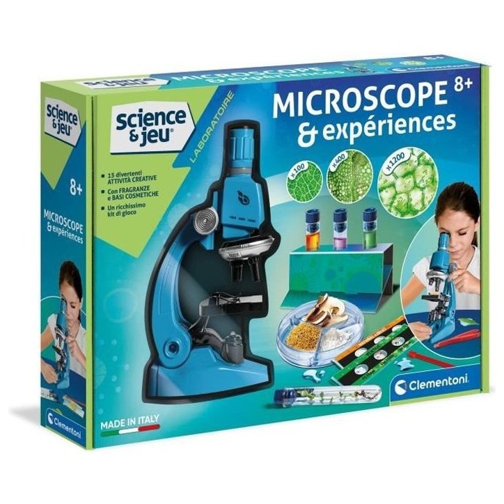 Clementoni - Sciences et Jeu - Super Microscope Professionnel - 8 ans et +