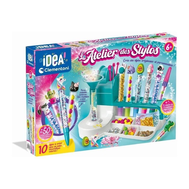 Clementoni - Atelier des Stylos - Crée et personnalise 10 stylos - Fa Clementoni - Atelier des Stylos - Crée et personnalise 10 stylos - Fa
