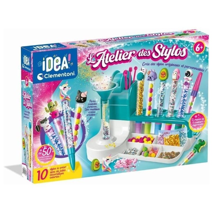 Clementoni - Atelier des Stylos - Crée et personnalise 10 stylos - Fabriqué en Italie Clementoni - Atelier des Stylos - Crée et personnalise 10 stylos - Fabriqué en Italie