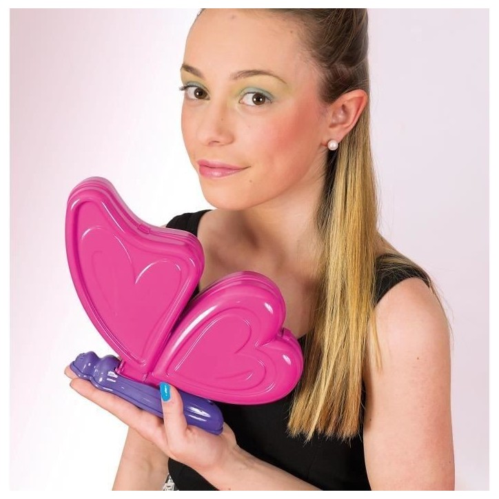 Palette de maquillage papillon - Clementoni - Fards a paupieres, rouges a levres, vernis a ongles Palette de maquillage papillon - Clementoni - Fards a paupieres, rouges a levres, vernis a ongles