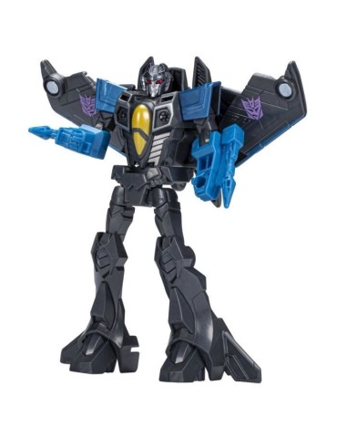 Figurine Transformers EarthSpark Skywarp classe Guerrier 12,5 cm pour enfants a partir de 6 ans