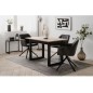 Table extensible Denver 80B - 120-160 x 75 x 80 cm - Décor chene arti