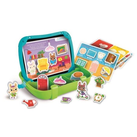 CLEMENTONI - Mallette magnétique - Mots et objets - Apprentissage - Des 2 ans