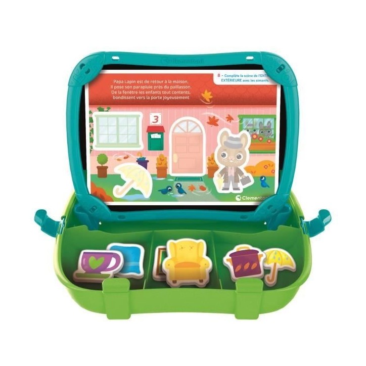 CLEMENTONI - Mallette magnétique - Mots et objets - Apprentissage - Des 2 ans