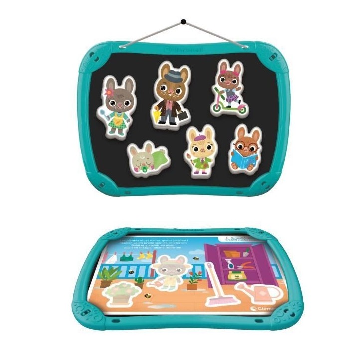 CLEMENTONI - Mallette magnétique - Mots et objets - Apprentissage - Des 2 ans