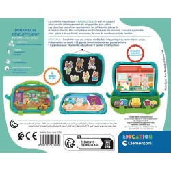 CLEMENTONI - Mallette magnétique - Mots et objets - Apprentissage - D
