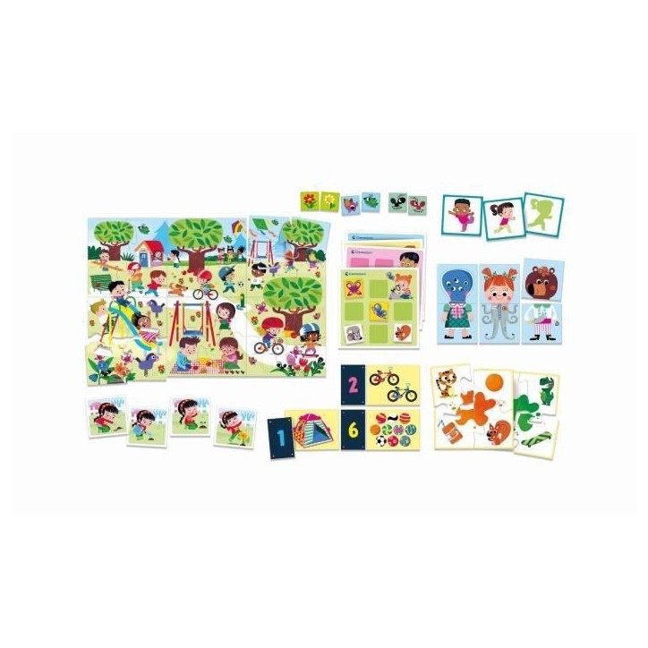 Clementoni - Coffret de 8 jeux en 1 - Jeux éducatifs formes, couleurs, nombres, quantités - Dés 3 ans Clementoni - Coffret de 8 jeux en 1 - Jeux éducatifs formes, couleurs, nombres, quantités - Dés 3 ans