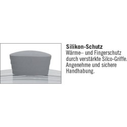 Faitout fonte d'aluminium - GSW - BOLERO - 28 cm - Induction - Gris /