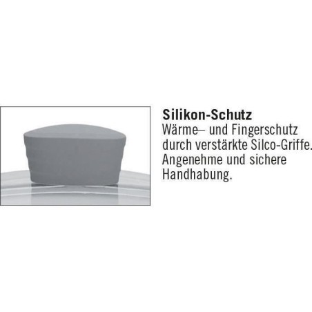 Faitout fonte d'aluminium - GSW - BOLERO - 28 cm - Induction - Gris / Blanc