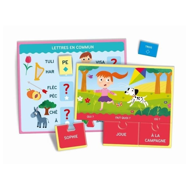 Clementoni - Coffret Jeux de lecture - Jeux d'association et de reconnaissance - Dés 4 ans Clementoni - Coffret Jeux de lecture - Jeux d'association et de reconnaissance - Dés 4 ans