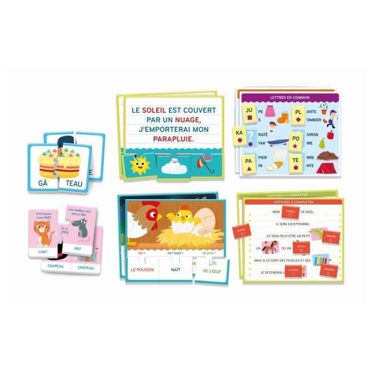 Clementoni - Coffret Jeux de lecture - Jeux d'association et de reconnaissance - Dés 4 ans Clementoni - Coffret Jeux de lecture - Jeux d'association et de reconnaissance - Dés 4 ans