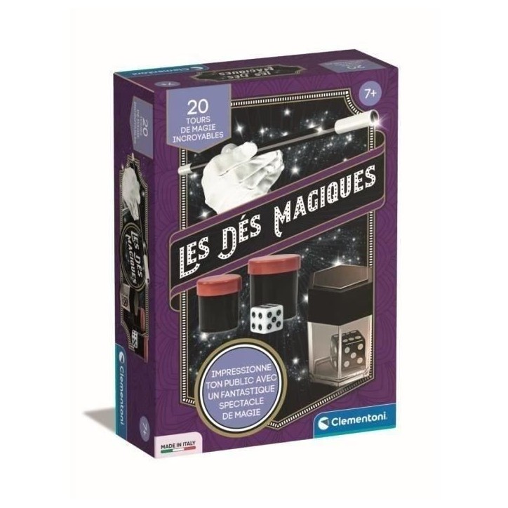 Clementoni - Coffret des dés magiques - 20 tours - Dés 7 ans Clementoni - Coffret des dés magiques - 20 tours - Dés 7 ans