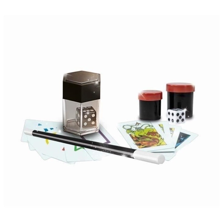 Clementoni - Coffret des dés magiques - 20 tours - Dés 7 ans Clementoni - Coffret des dés magiques - 20 tours - Dés 7 ans