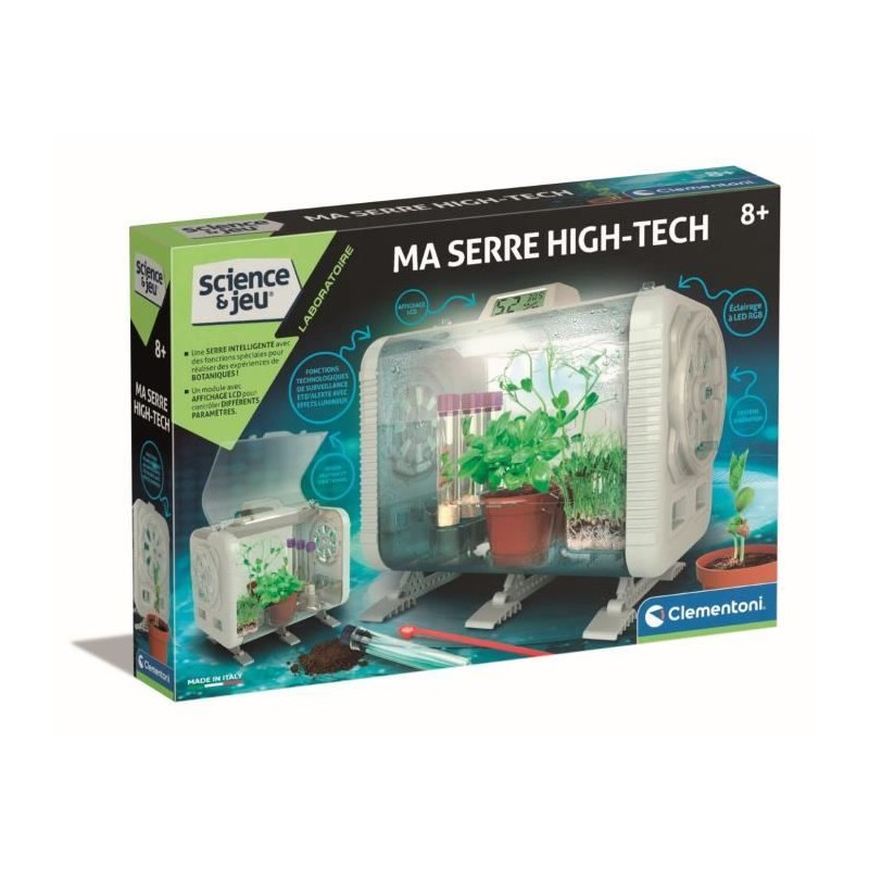 CLEMENTONI - Ma serre high-tech - 3 maniere de faire pousser - Capteur CLEMENTONI - Ma serre high-tech - 3 maniere de faire pousser - Capteur
