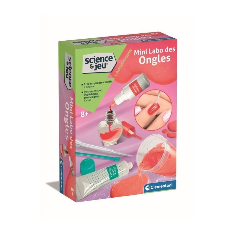 Clementoni - Sciences et Jeu - Mini Labo des ongles - Crée ton propre Clementoni - Sciences et Jeu - Mini Labo des ongles - Crée ton propre