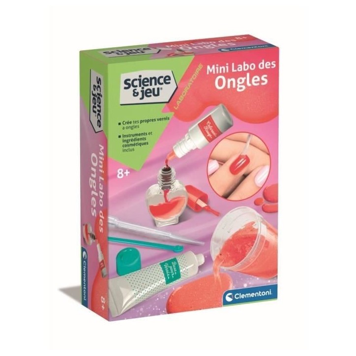 Clementoni - Sciences et Jeu - Mini Labo des ongles - Crée ton propre vernis a ongles - Des 8 ans Clementoni - Sciences et Jeu - Mini Labo des ongles - Crée ton propre vernis a ongles - Des 8 ans
