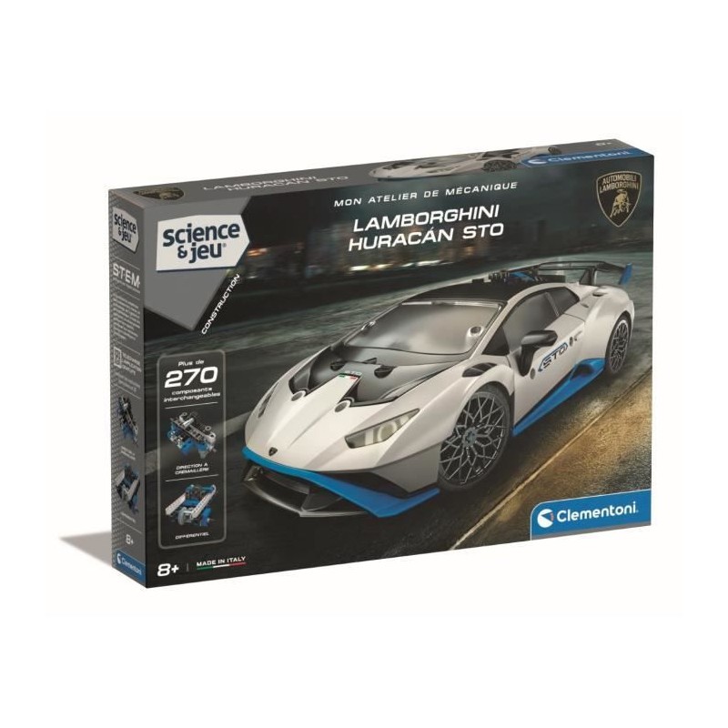 CLEMENTONI - Lamborghini Huracan STO a construire - Roues orientables CLEMENTONI - Lamborghini Huracan STO a construire - Roues orientables