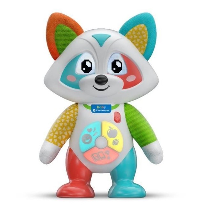 Baby Clementoni - Oliver, le raton-laveur joueur - Jeu intéractif - 4 modes de jeux : Émotions, Repas, Histoire et Exploration Baby Clementoni - Oliver, le raton-laveur joueur - Jeu intéractif - 4 modes de jeux : Émotions, Repas, Histoire et Exploration