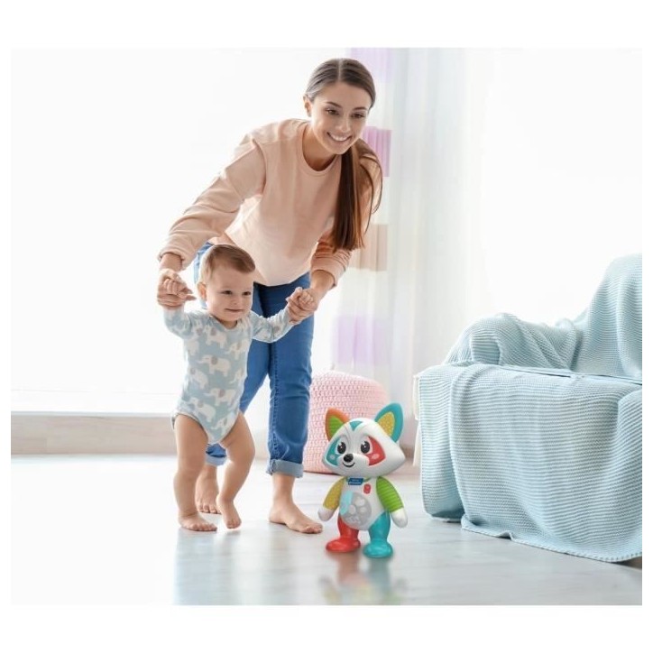 Baby Clementoni - Oliver, le raton-laveur joueur - Jeu intéractif - 4 modes de jeux : Émotions, Repas, Histoire et Exploration Baby Clementoni - Oliver, le raton-laveur joueur - Jeu intéractif - 4 modes de jeux : Émotions, Repas, Histoire et Exploration