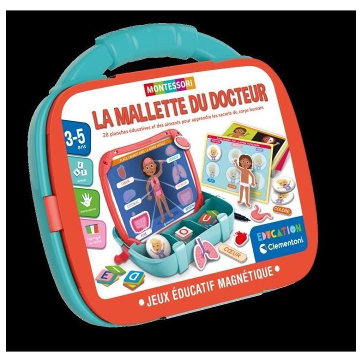 CLEMENTONI - Mallette magnétique - Corps et émotions - Apprentissage - Des 2 ans CLEMENTONI - Mallette magnétique - Corps et émotions - Apprentissage - Des 2 ans